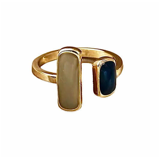 Colour Stones Gold Ring