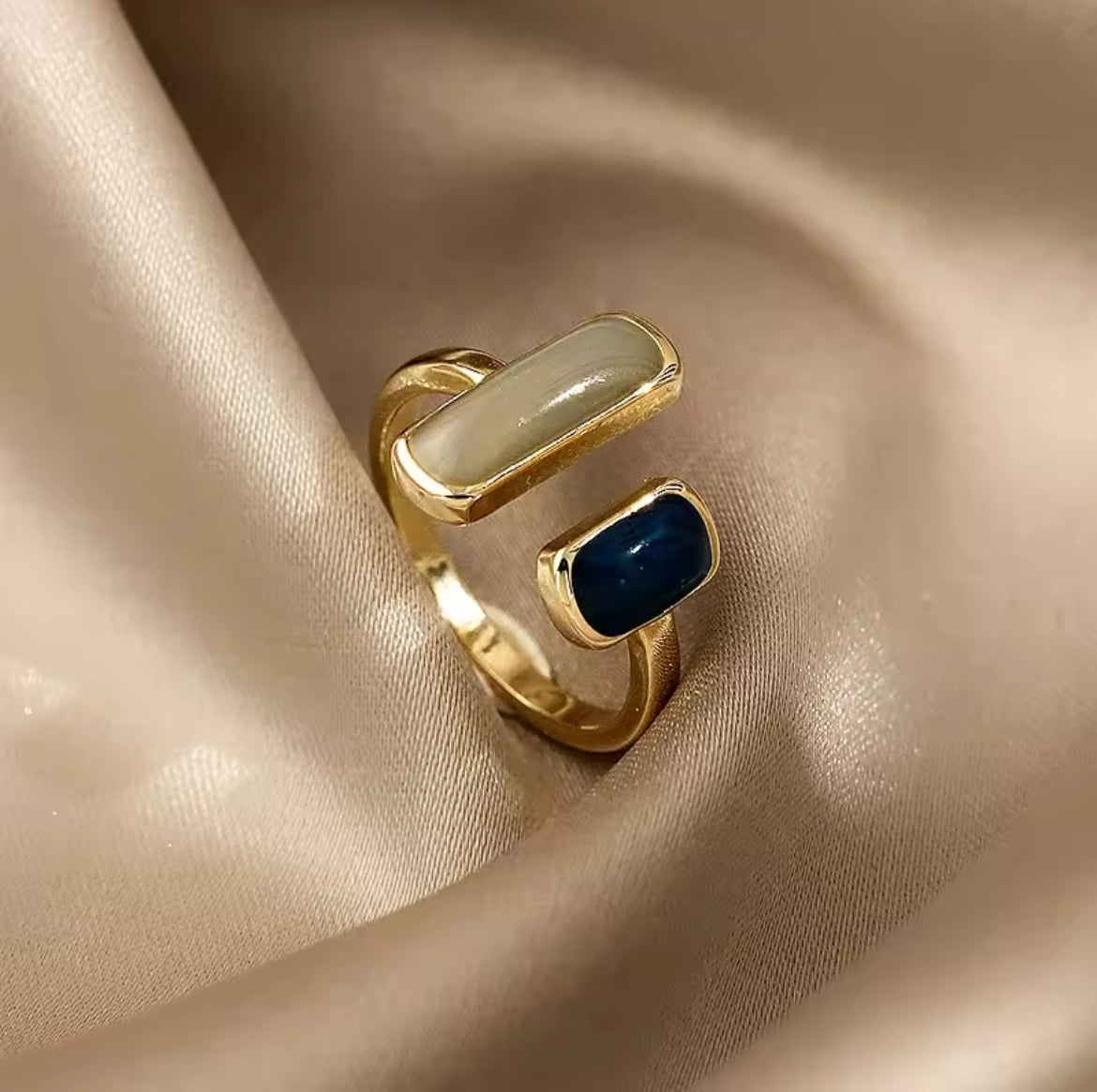 Colour Stones Gold Ring